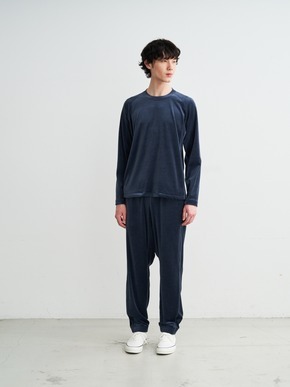 Men's cotton velour l/s t-shirt 詳細画像