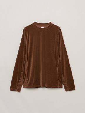 Men's cotton velour l/s t-shirt 詳細画像