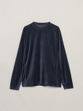 Men's cotton velour l/s t-shirt 詳細画像