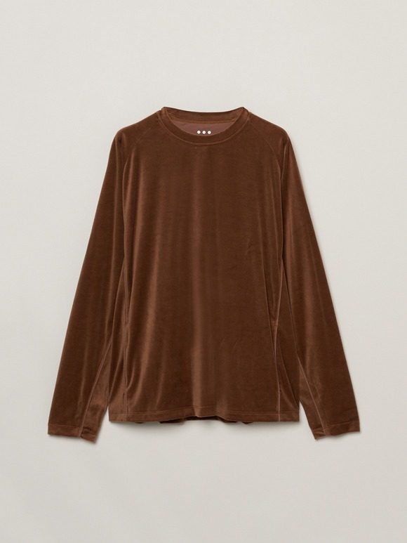 Men's cotton velour l/s t-shirt