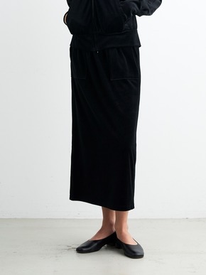 Cotton velour pencil skirt 詳細画像