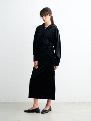 Cotton velour pencil skirt 詳細画像