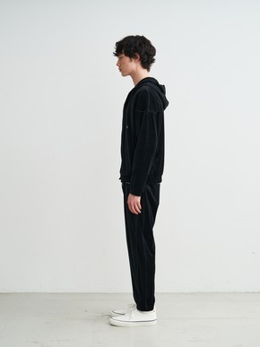 Men's Cotton velour zip up hoodie 詳細画像