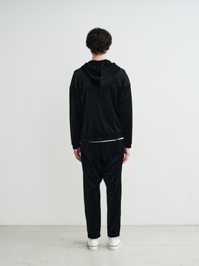 Men's Cotton velour zip up hoodie 詳細画像