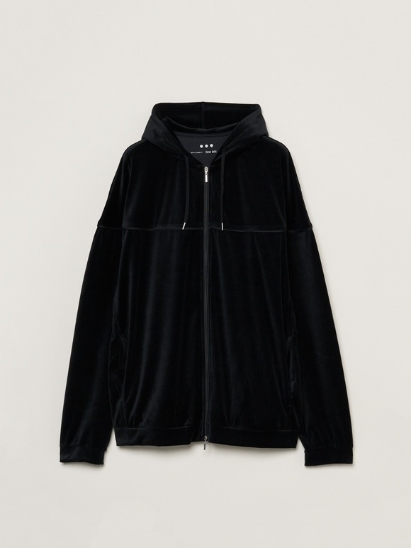 Men's Cotton velour zip up hoodie