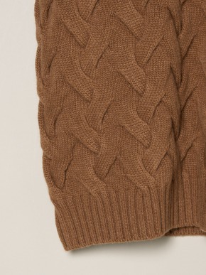 Men's tasmania cable crew neck sweater 詳細画像