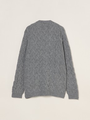 Men's tasmania cable cardigan 詳細画像