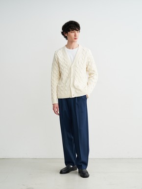 Men's tasmania cable cardigan 詳細画像