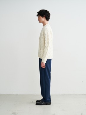 Men's tasmania cable cardigan 詳細画像