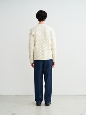 Men's tasmania cable cardigan 詳細画像