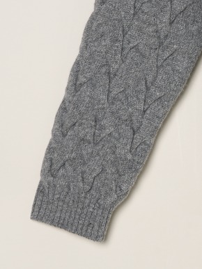 Men's tasmania cable cardigan 詳細画像