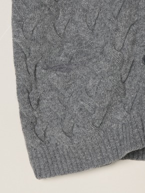 Men's tasmania cable cardigan 詳細画像