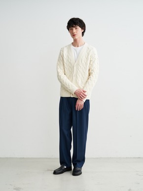 Men's tasmania cable cardigan 詳細画像