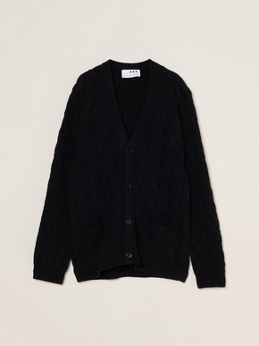 Men's tasmania cable cardigan 詳細画像