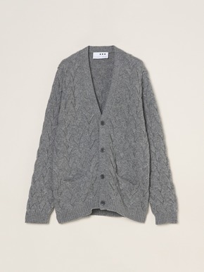 Men's tasmania cable cardigan 詳細画像