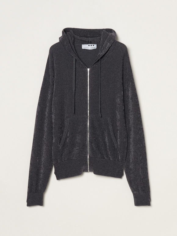 Velour sweater zip up hoody