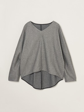 Wooly jersey cocoon pullover 詳細画像