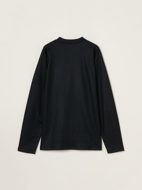 Men's wool pique jersey l/s T-shirt 詳細画像