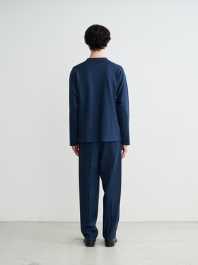 Men's wool pique jersey l/s T-shirt 詳細画像