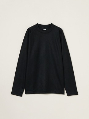 Men's wool pique jersey l/s T-shirt 詳細画像