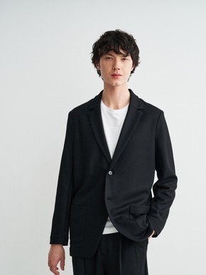 Men's wool pique jersey jacket 詳細画像