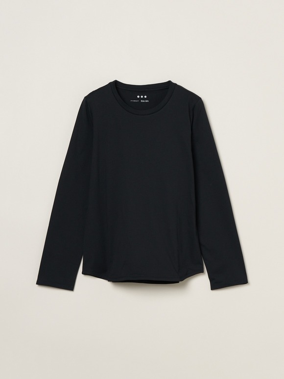 Powdery cotton l/s crew neck