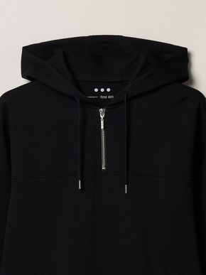 Men's high gauge cardboard halfzip hoody 詳細画像