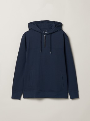 Men's high gauge cardboard halfzip hoody 詳細画像