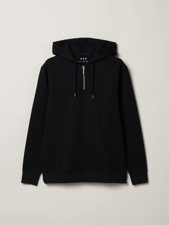 Men's high gauge cardboard halfzip hoody