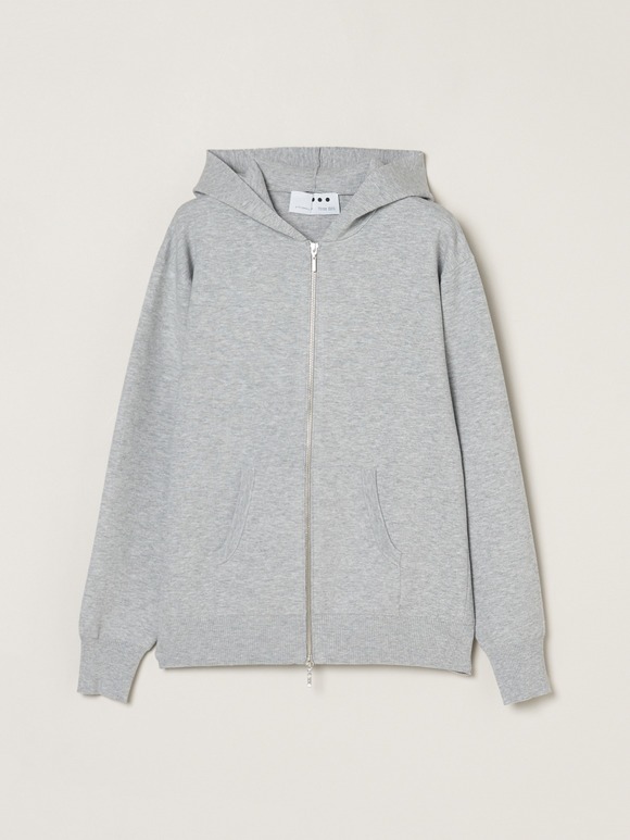 Power smooth knit zipup hoody