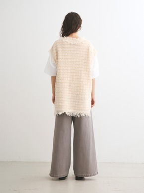 Tweedy stitch vest 詳細画像