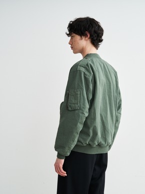 Men's cotton silk flight jacket 詳細画像