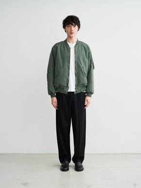 Men's cotton silk flight jacket 詳細画像