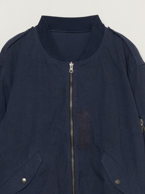 Men's cotton silk flight jacket 詳細画像