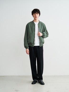 Men's cotton silk flight jacket 詳細画像