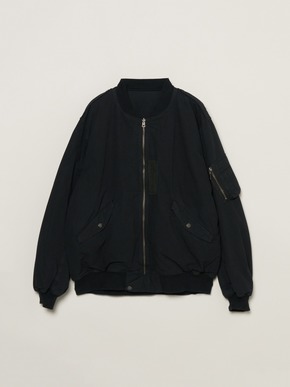 Men's cotton silk flight jacket 詳細画像