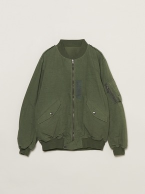 Men's cotton silk flight jacket 詳細画像