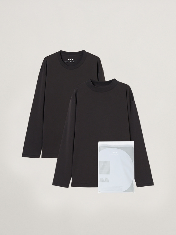 2pack tee crew tee/mock neck tee