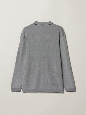 Men's organic cotton waffle cardigan 詳細画像