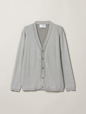 Men's organic cotton waffle cardigan 詳細画像