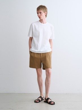 Men's creamy double knit shorts 詳細画像