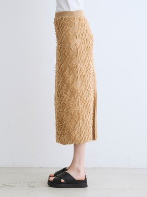 Fringe sweater skirt 詳細画像