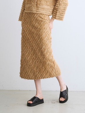 Fringe sweater skirt 詳細画像