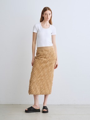 Fringe sweater skirt 詳細画像