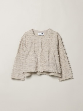 Fringe sweater jacket 詳細画像