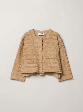 Fringe sweater jacket 詳細画像