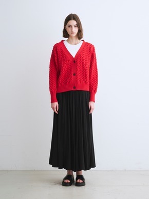 Spongy smooth mesh cardigan 詳細画像