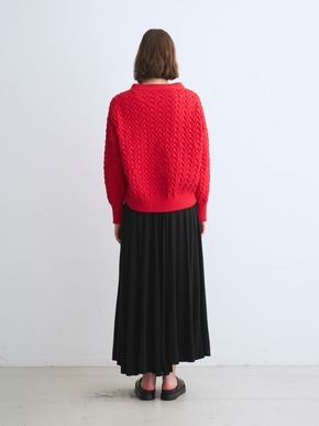 Spongy smooth mesh cardigan 詳細画像