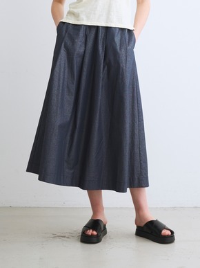 Glossy twill skirt 詳細画像