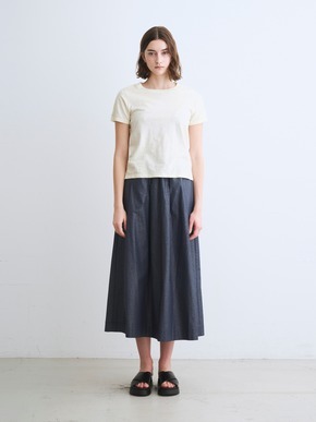 Glossy twill skirt 詳細画像